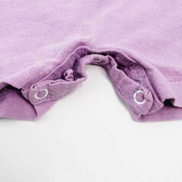 Vintage Light Purple Flower & Sheep Onesie with Buttons - 18M - Picture 8 of 8